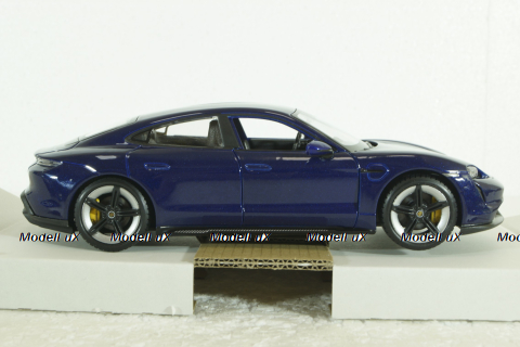 Porsche Taycan 2019, gentian blue, BU21098BL, Burago 1:24