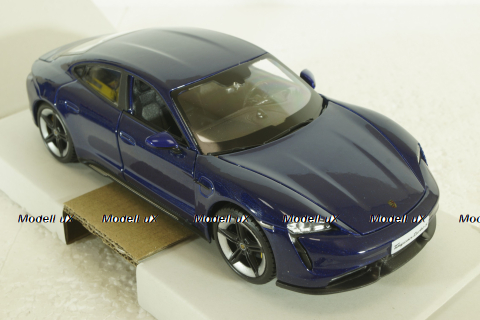 Porsche Taycan 2019, gentian blue, BU21098BL, Burago 1:24