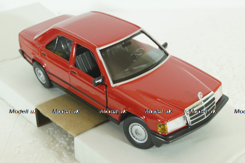 Mercedes 190E 1984, red, BU21103R, Burago 1:24 Уценка!