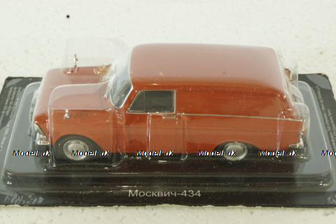 Москвич-434, красный, Автолегенды СССР №92 1:43