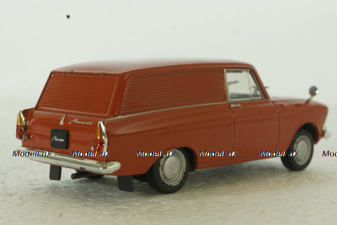 Москвич-434, красный, Автолегенды СССР №92 1:43