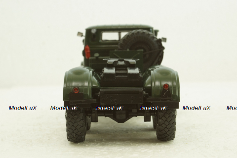 Урал-375С-К1 тягач, зелений, АвтоИстория 1:43