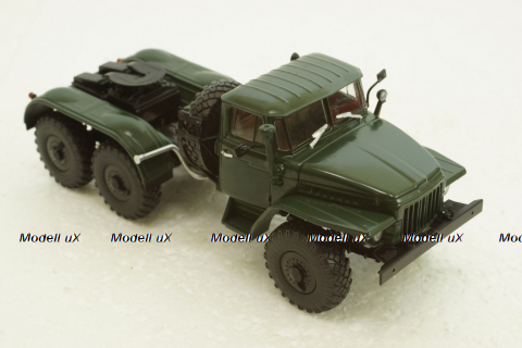 Урал-375С-К1 тягач, зелений, АвтоИстория 1:43