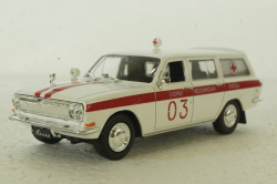 Газ-2403, Скорая, белая, Автолегенды СССР 1:43
