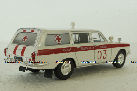 Газ-2403, Скорая, белая, Автолегенды СССР 1:43