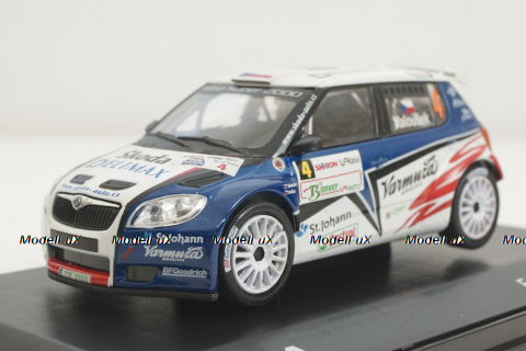 Skoda Fabia Super 2000, Valasska Rally 2000, #4, Abrex 1:43