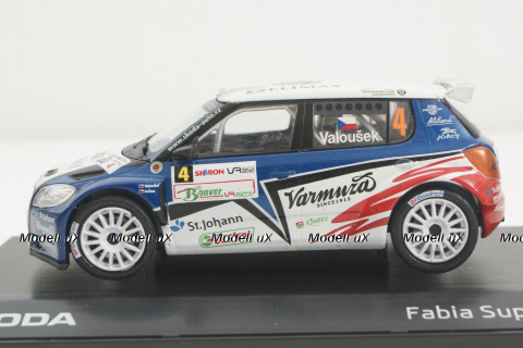 Skoda Fabia Super 2000, Valasska Rally 2000, #4, Abrex 1:43