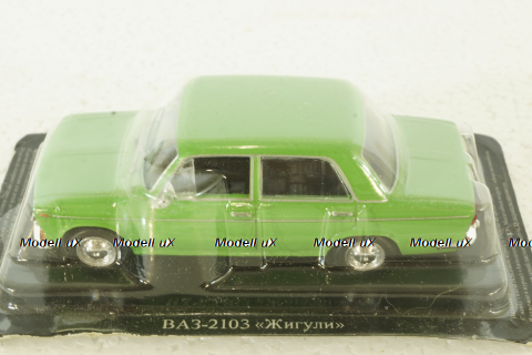 Ваз-2103 Жигули 1974 Lada 1300, зеленая, Автолегенды СССР №7 1:43