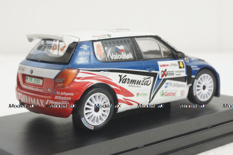 Skoda Fabia Super 2000, Valasska Rally 2000, #4, Abrex 1:43