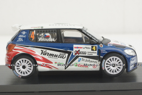 Skoda Fabia Super 2000, Valasska Rally 2000, #4, Abrex 1:43