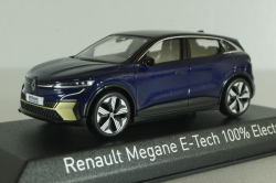 Renault Megane E-Tech 100% Electric 2022 Blue 517922, Norev 1:43