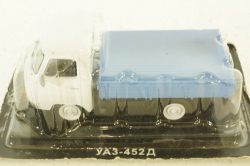 Уаз-452Д, бело/голубой, Автолегенды СССР 1:43