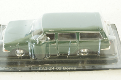 Газ-2402 Волга, (ЗАПАКОВАННАЯ), темно-зеленый, Автолегенды СССР №65 1:43