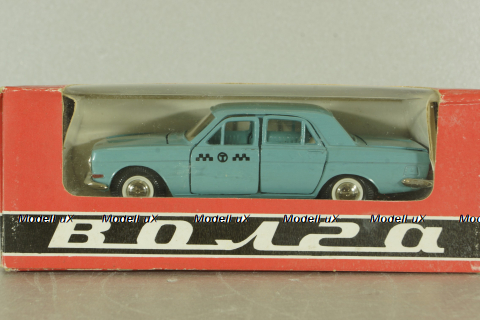 Газ-24, такси серо/голубая, Тантал/Радон 1:43