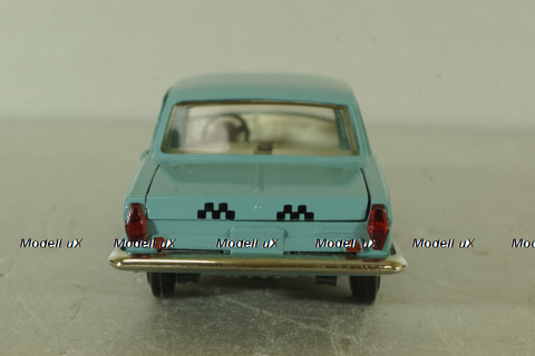 Газ-24, такси серо/голубая, Тантал/Радон 1:43