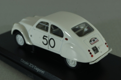 Citroën 2CV Dagonet 1956 Rallye des Charentes 50, white, 151396, Norev 1:43