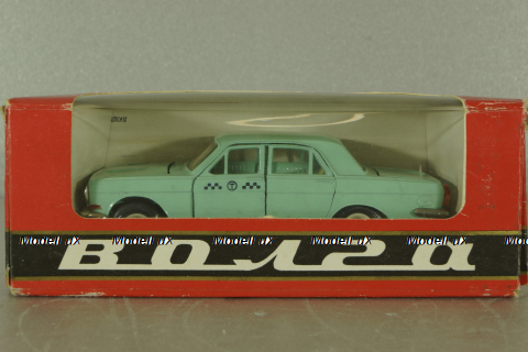 Газ-24, такси бирюзовая, июль 86г., Тантал/Радон 1:43