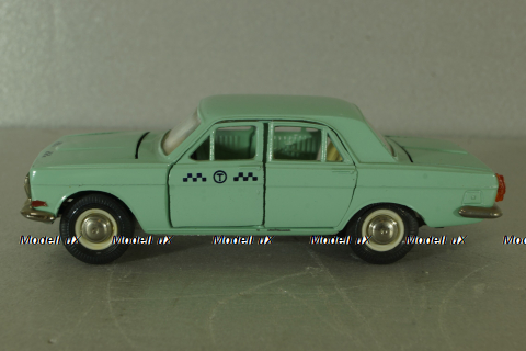 Газ-24, такси бирюзовая, июль 86г., Тантал/Радон 1:43