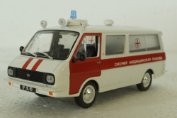 Раф-22031, Скорая помощь, белая, Автолегенды СССР 1:43