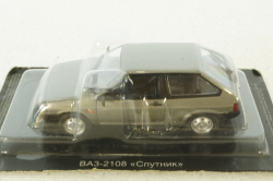 Ваз-2108, Спутник, серебристый металлик, Автолегенды СССР 1:43