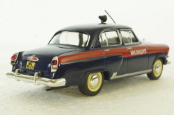 Газ-21М Волга, милиция, синий/красный, Автолегенды СССР 1:43