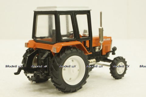 МТЗ-80 Трактор Беларусь, оранжевый, Торговый дом МТЗ-ЕлАЗ  1:43 хром!