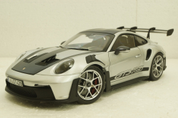 Porsche 911 GT3 RS, GT-Silvermetallic, 2022, 187366, Norev 1:18