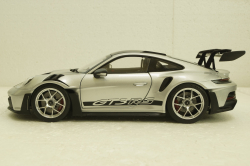 Porsche 911 GT3 RS, GT-Silvermetallic, 2022, 187366, Norev 1:18