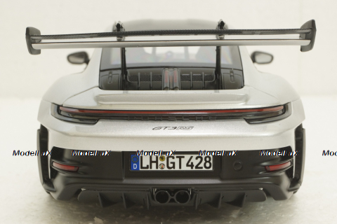Porsche 911 GT3 RS, GT-Silvermetallic, 2022, 187366, Norev 1:18