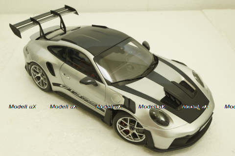 Porsche 911 GT3 RS, GT-Silvermetallic, 2022, 187366, Norev 1:18
