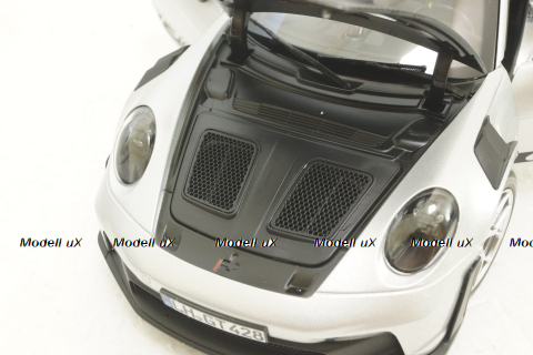 Porsche 911 GT3 RS, GT-Silvermetallic, 2022, 187366, Norev 1:18