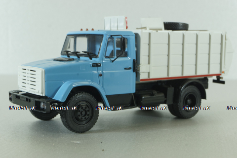 МКМ-2 (4333) мусоровоз МКМ-2, на шасси Зил-4333, син/серый, Автоистория 1:43