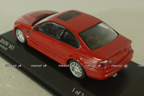 Bmw M3 (E46) 2001, red, 431020022, Minichamps 1:43