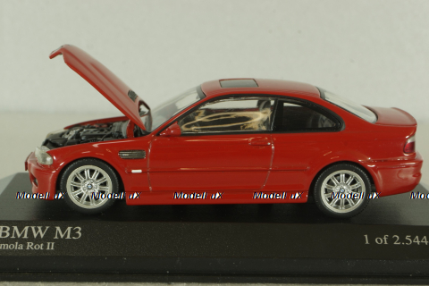 Bmw M3 (E46) 2001, red, 431020022, Minichamps 1:43