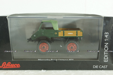 Mercedes Unimog 401, green, Schuco 1:43