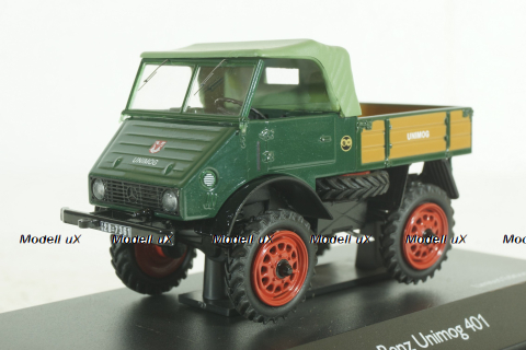 Mercedes Unimog 401, green, Schuco 1:43