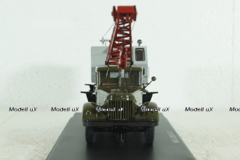 Маз-200 К-51, зеленый/серый, автокран, SSM1164, SSM 1:43