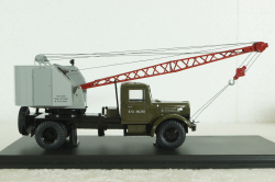 Маз-200 К-51, зеленый/серый, автокран, SSM1164, SSM 1:43