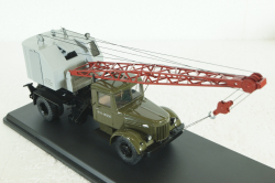 Маз-200 К-51, зеленый/серый, автокран, SSM1164, SSM 1:43