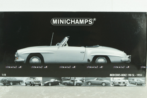 Mercedes 190SL W121 1955 Silver, 100037031, Minichamps 1:18 