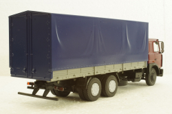 Маз-6303 борт с тентом 1985г бордовый/серый, АвтоИстория 1:43