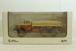 Урал-377 борт, оранжевый/бежевый, АвтоИстория 1:43