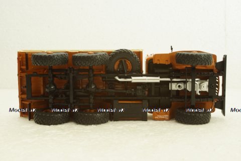 Урал-377 борт, оранжевый/бежевый, АвтоИстория 1:43