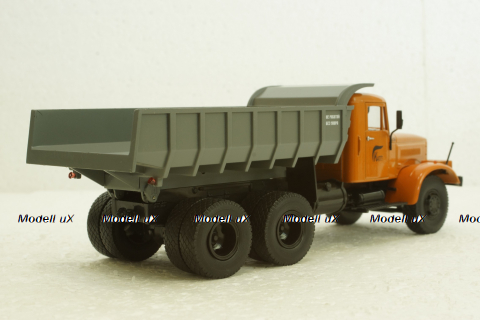 Краз-256Б1 самосвал оранжевый/серый, АвтоИстория 1:43