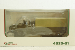 Урал-4320-31 (двигатель ЯМЗ-238) бортовой с тентом, хаки, 100954, АвтоИстория 1:43