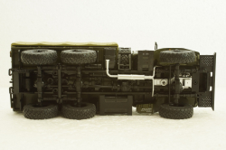 Урал-4320-31 (двигатель ЯМЗ-238) бортовой с тентом, хаки, 100954, АвтоИстория 1:43