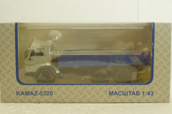 Камаз-5320 серый/синий, АвтоИстория 1:43