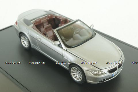 BMW 645 Cabrio (E64) 2003, grey, 80420153435, Kyosho 1:43