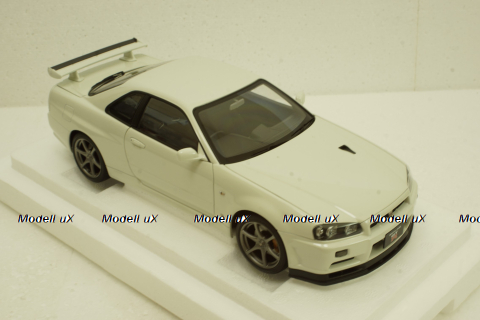 Nissan Skyline GT-R (R34) V-Spec II, white pearl, 77406,AutoArt 1:18 Уценка