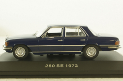 Mercedes 280SE W116  S-Klasse(1972), dark blue, IXO 1:43